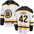 Fanatics Branded Youth Pj Stock Boston Bruins Breakaway Away Jersey - White