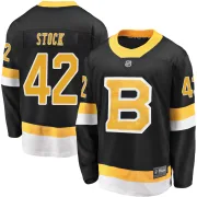 Fanatics Branded Youth Pj Stock Boston Bruins Premier Breakaway Alternate Jersey - Black