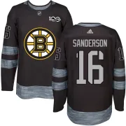Men's Derek Sanderson Boston Bruins Authentic 1917-2017 100th Anniversary Jersey - Black