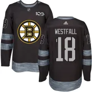 Men's Ed Westfall Boston Bruins Authentic 1917-2017 100th Anniversary Jersey - Black
