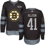 Men's Jason Allison Boston Bruins Authentic 1917-2017 100th Anniversary Jersey - Black