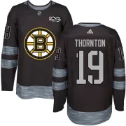 Men's Joe Thornton Boston Bruins Authentic 1917-2017 100th Anniversary Jersey - Black