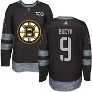 Men's Johnny Bucyk Boston Bruins Authentic 1917-2017 100th Anniversary Jersey - Black