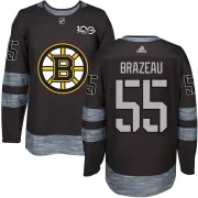 Men's Justin Brazeau Boston Bruins Authentic 1917-2017 100th Anniversary Jersey - Black