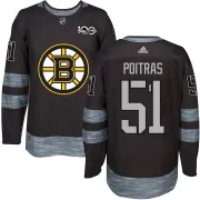 Men's Matthew Poitras Boston Bruins Authentic 1917-2017 100th Anniversary Jersey - Black