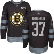 Men's Patrice Bergeron Boston Bruins Authentic 1917-2017 100th Anniversary Jersey - Black