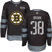 Men's Patrick Brown Boston Bruins Authentic 1917-2017 100th Anniversary Jersey - Black