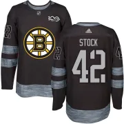 Men's Pj Stock Boston Bruins Authentic 1917-2017 100th Anniversary Jersey - Black