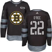 Men's Willie O'ree Boston Bruins Authentic 1917-2017 100th Anniversary Jersey - Black