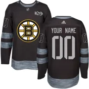 Youth Custom Boston Bruins Authentic Custom 1917-2017 100th Anniversary Jersey - Black