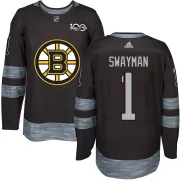 Youth Jeremy Swayman Boston Bruins Authentic 1917-2017 100th Anniversary Jersey - Black