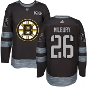 Youth Mike Milbury Boston Bruins Authentic 1917-2017 100th Anniversary Jersey - Black